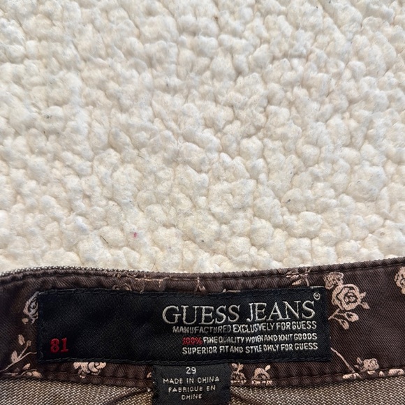 Guess 90’s Brown Tan Mini Fit and Flare Corduroy Skirt - Picture 2 of 3